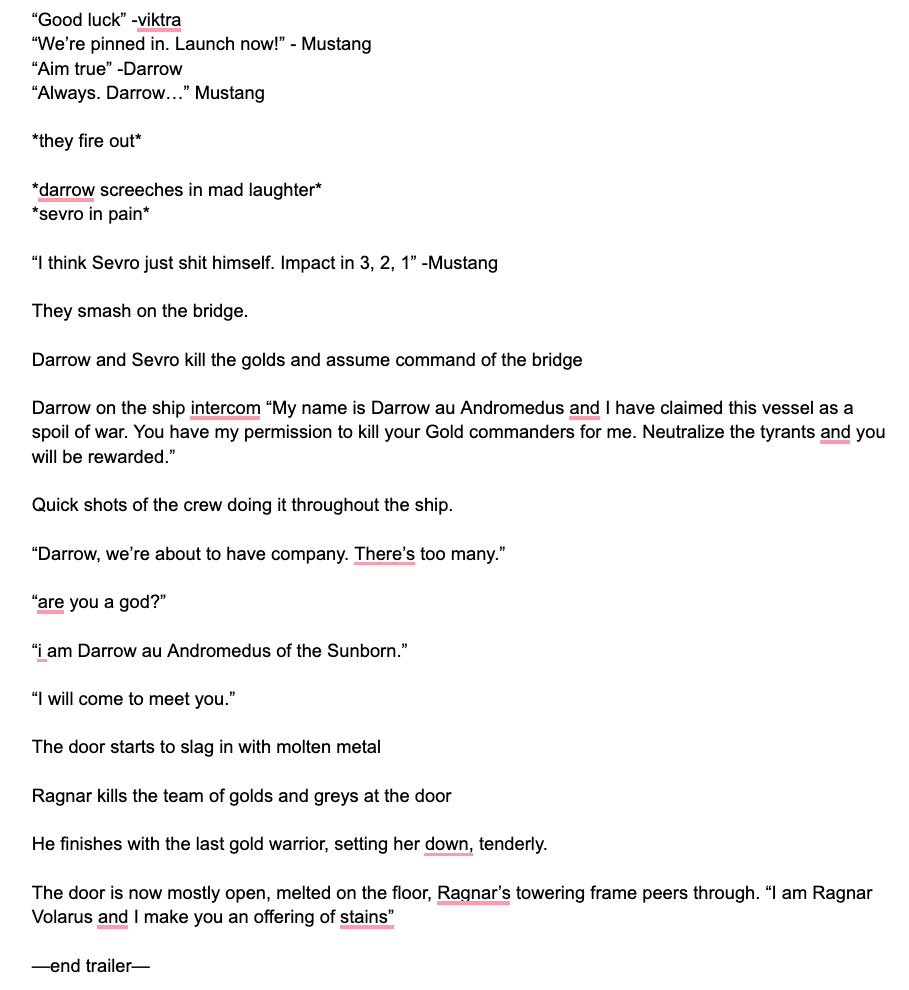 Script and book text comparison