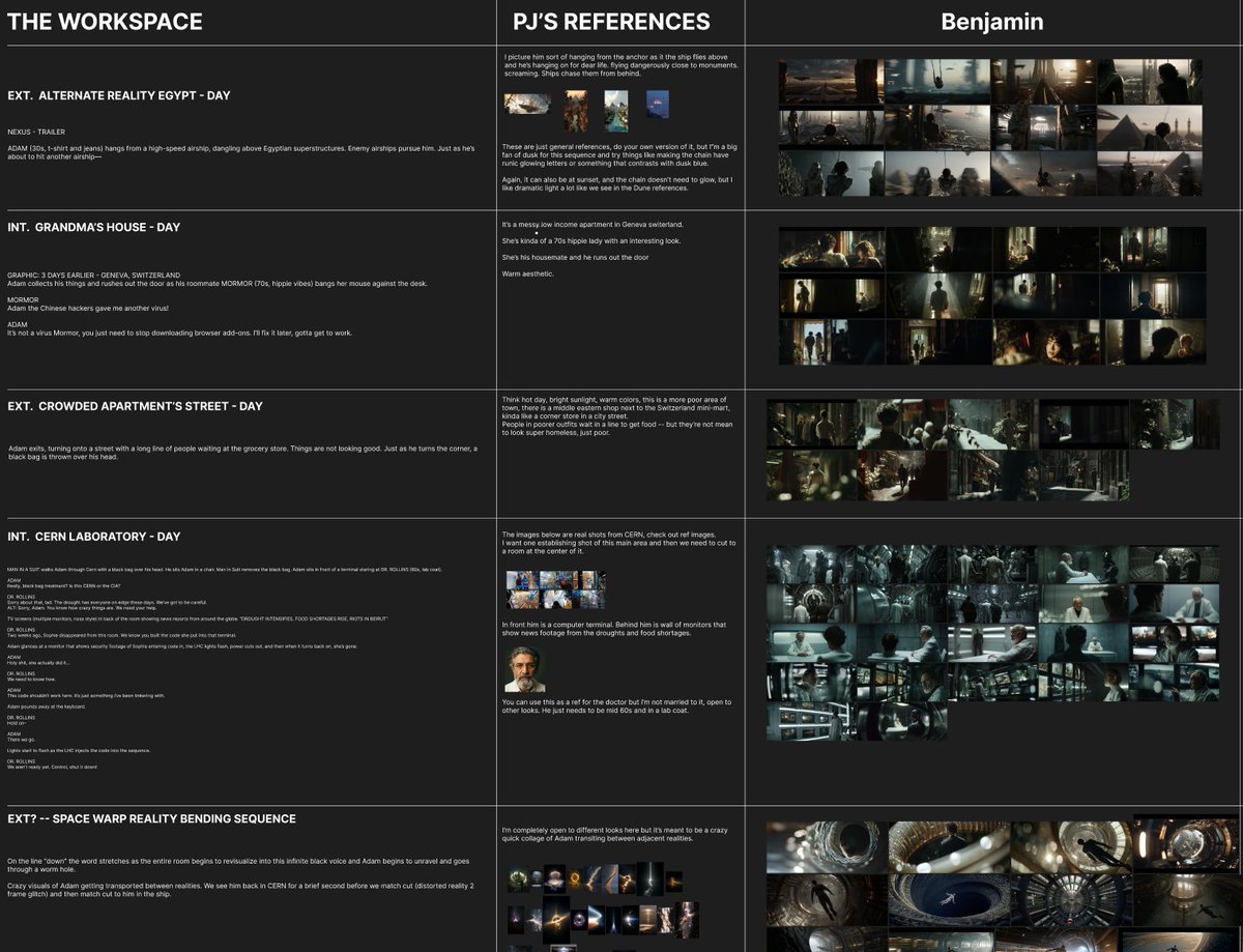 Figma scene-by-scene board