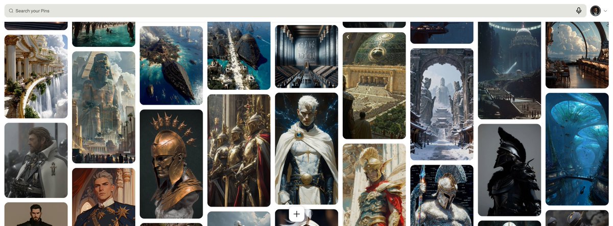 Pinterest moodboard